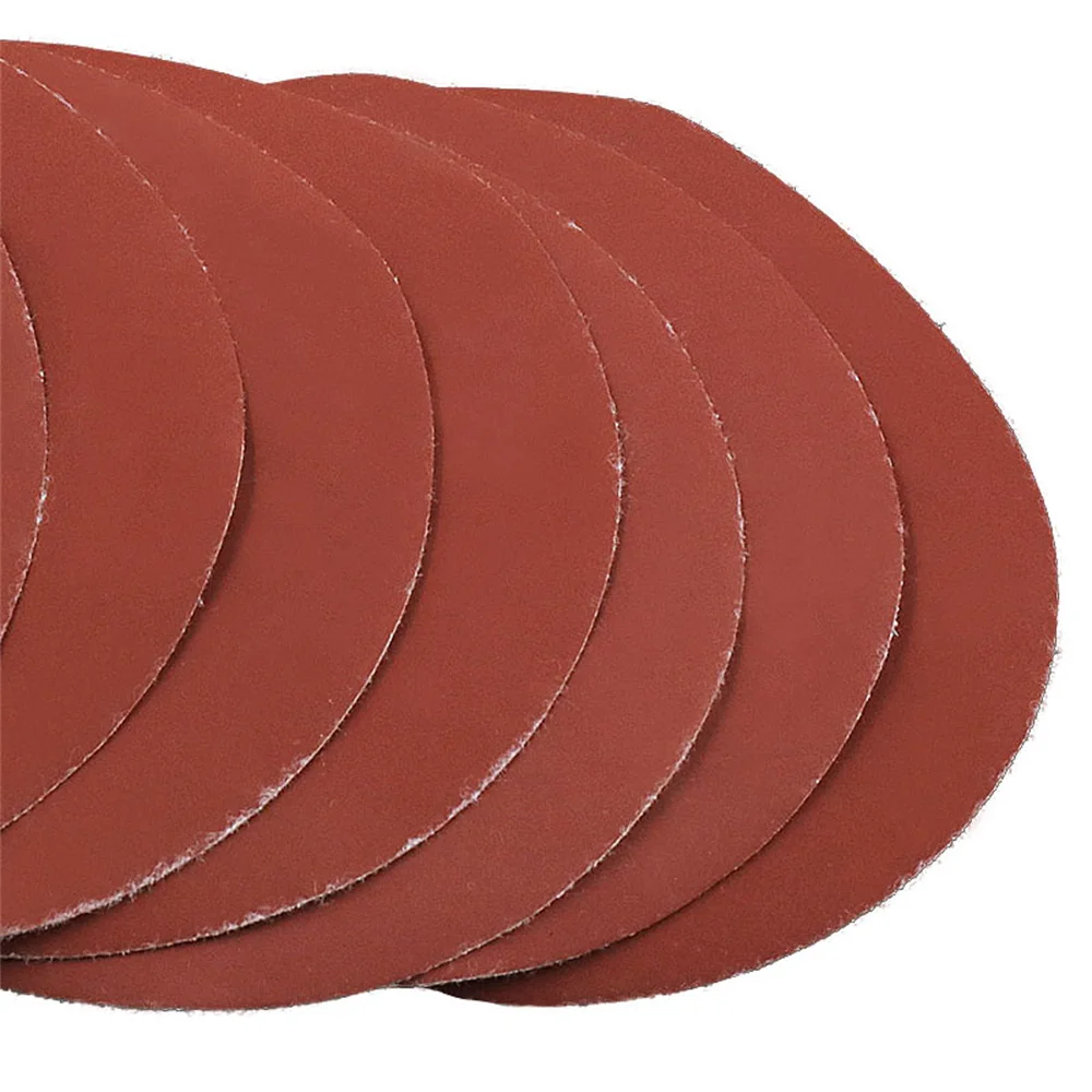 10 Pcs 5 "นิ้วอลูมิเนียมออกไซด์ Sander กระดาษทราย Sanding Paper Hook และ Loop 40ถึง2000กรวดบดและขัด