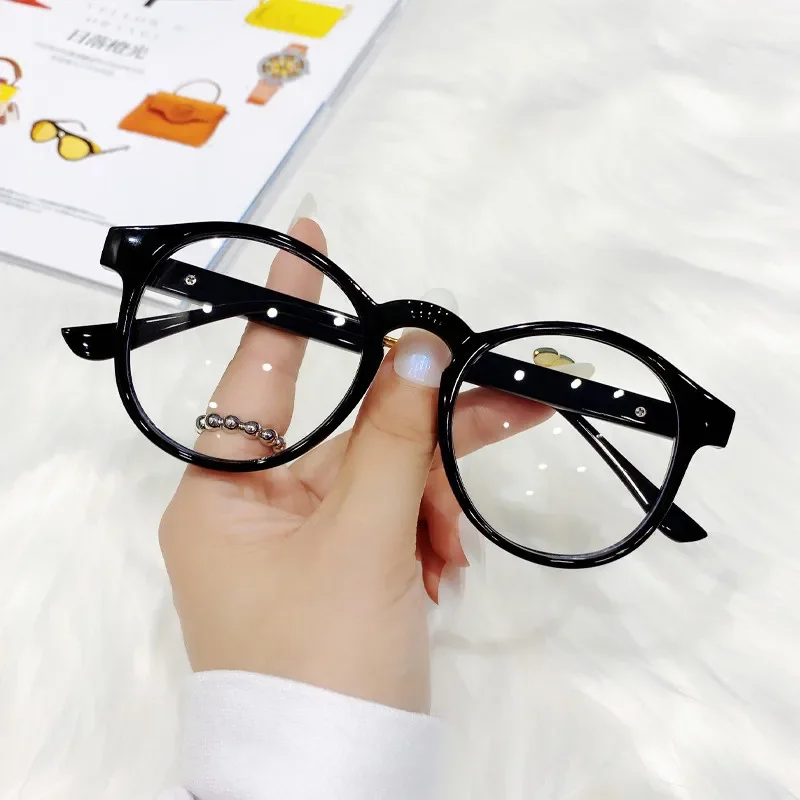 

Women Round Glasses Frame Women Vintage Clear Lens Spectacle Men Optical Computer Eyeglasses Frame Decorative Glasses 2022