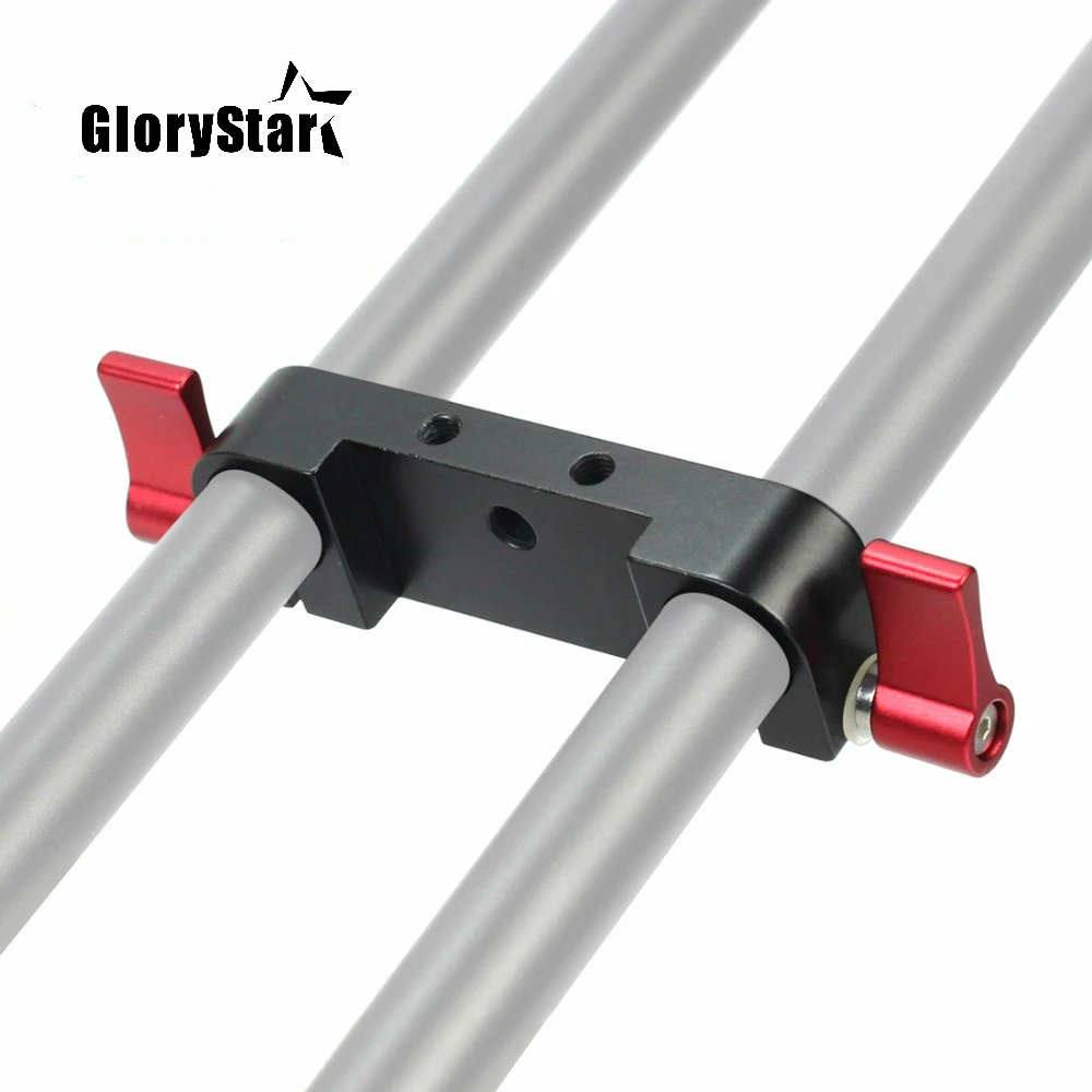 GloryStar Rod Per 15mm Rod della Basetta di Montaggio Supporto 5D2 5D3 7D Macchina Fotografica Fotografia Kit di Accessori nero