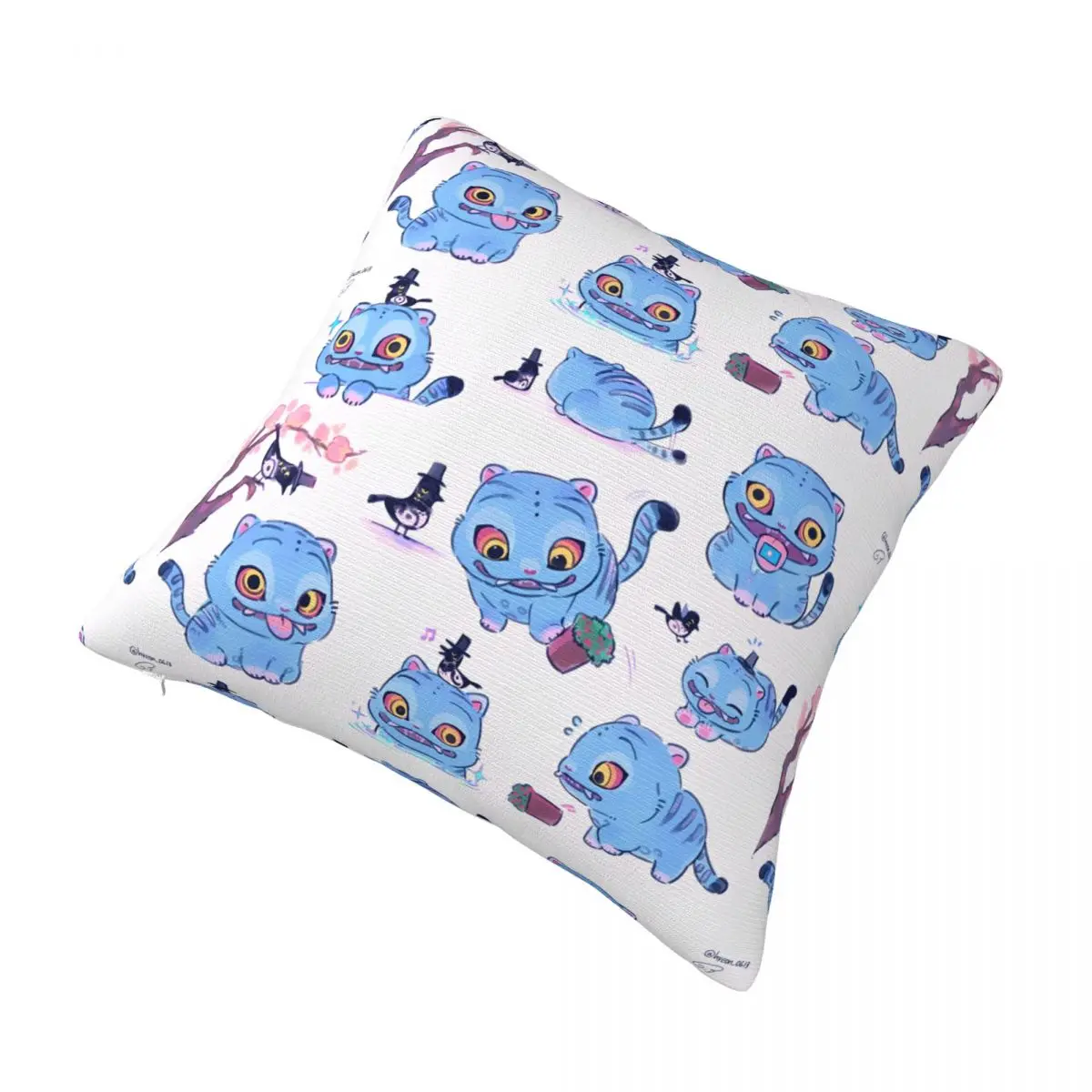 KPop شيطان الصيادين ساجا بنين كيس وسادة غطاء الوسادة لينة مخصصة لتقوم بها بنفسك وسادة غطاء لطيف سادات ل أريكة غرفة نوم ديكور المنزل