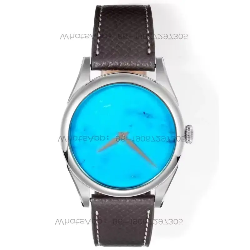cxcsdfdertNatural gemstone plate series literary modern men's mechanical waterproof watch