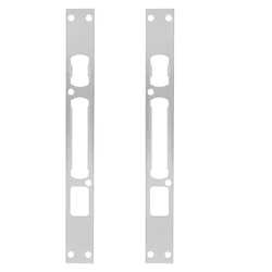 2 Pcs Door Frame Buckle Stainless Steel Plate Adjustable Stand Baffle Deadbolt Cover Hole Filler Reinforcement Locks Front
