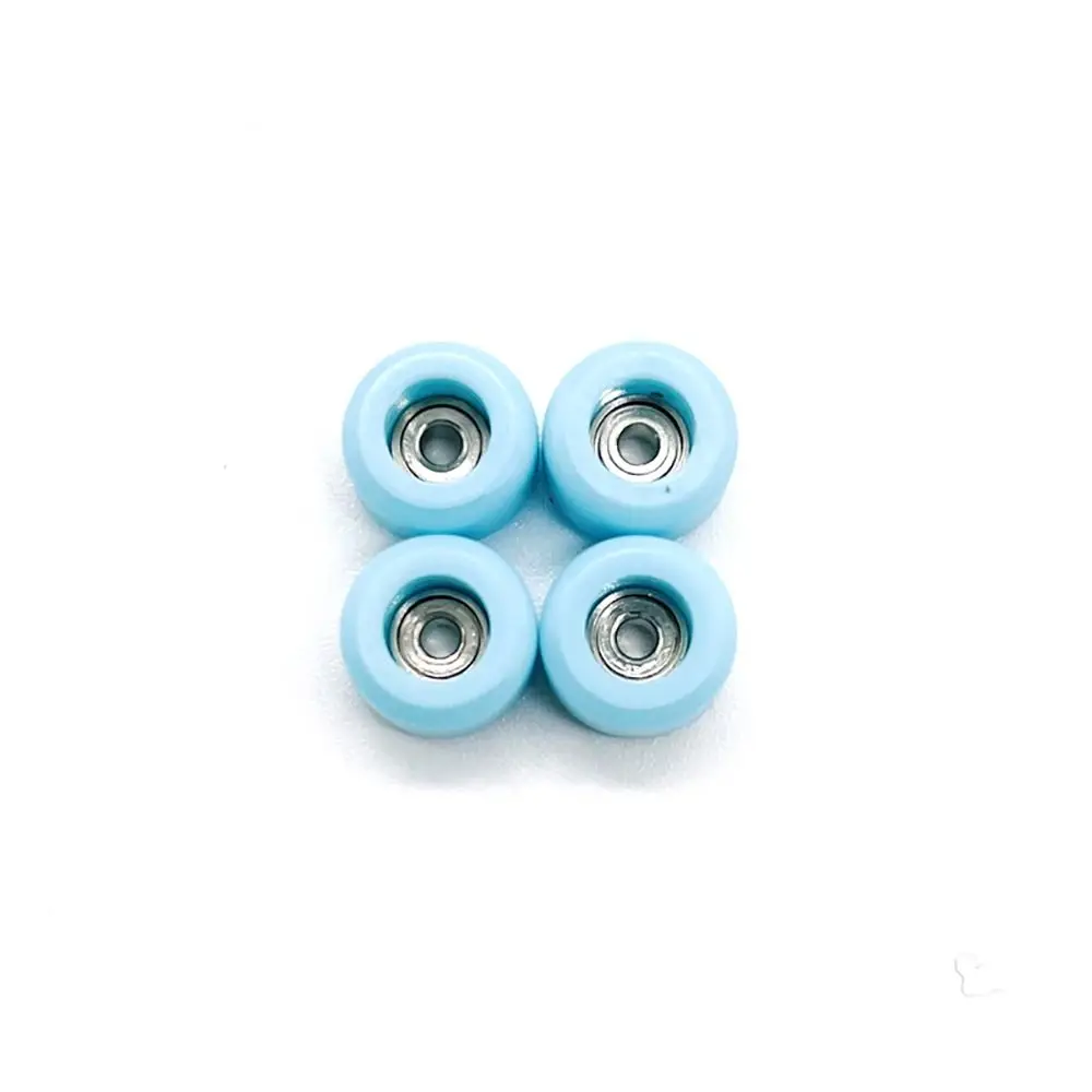 4 szt. Uretanowe koło łożyskowe CNC do podstrunnicy Profesjonalne PU + metalowe Mini Finger Skate Board Wheels — zdjęcie 2