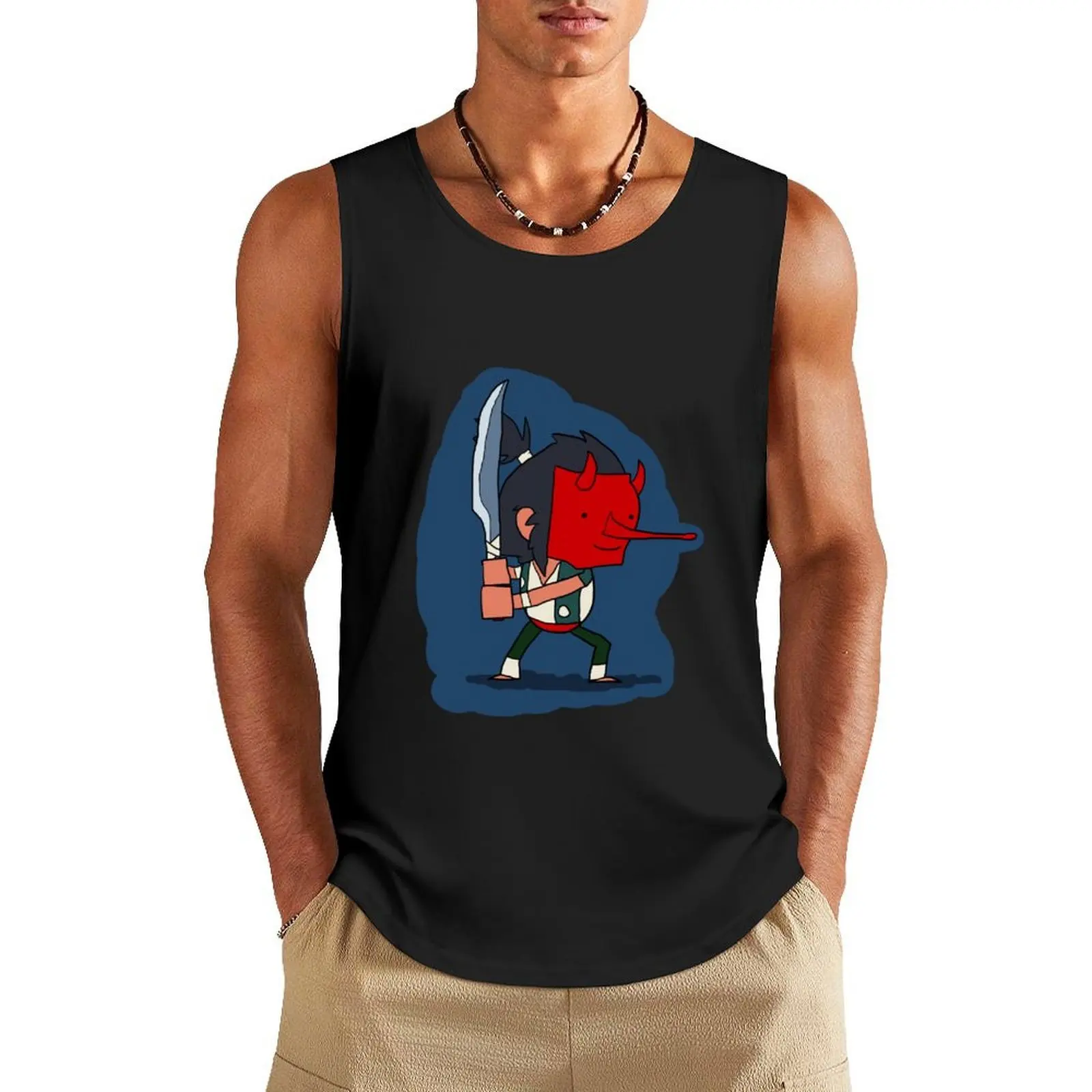 

Brawlhalla - Tengu Koji Tank Top T-shirts men mens clothing Men's sports t-shirt Male vest