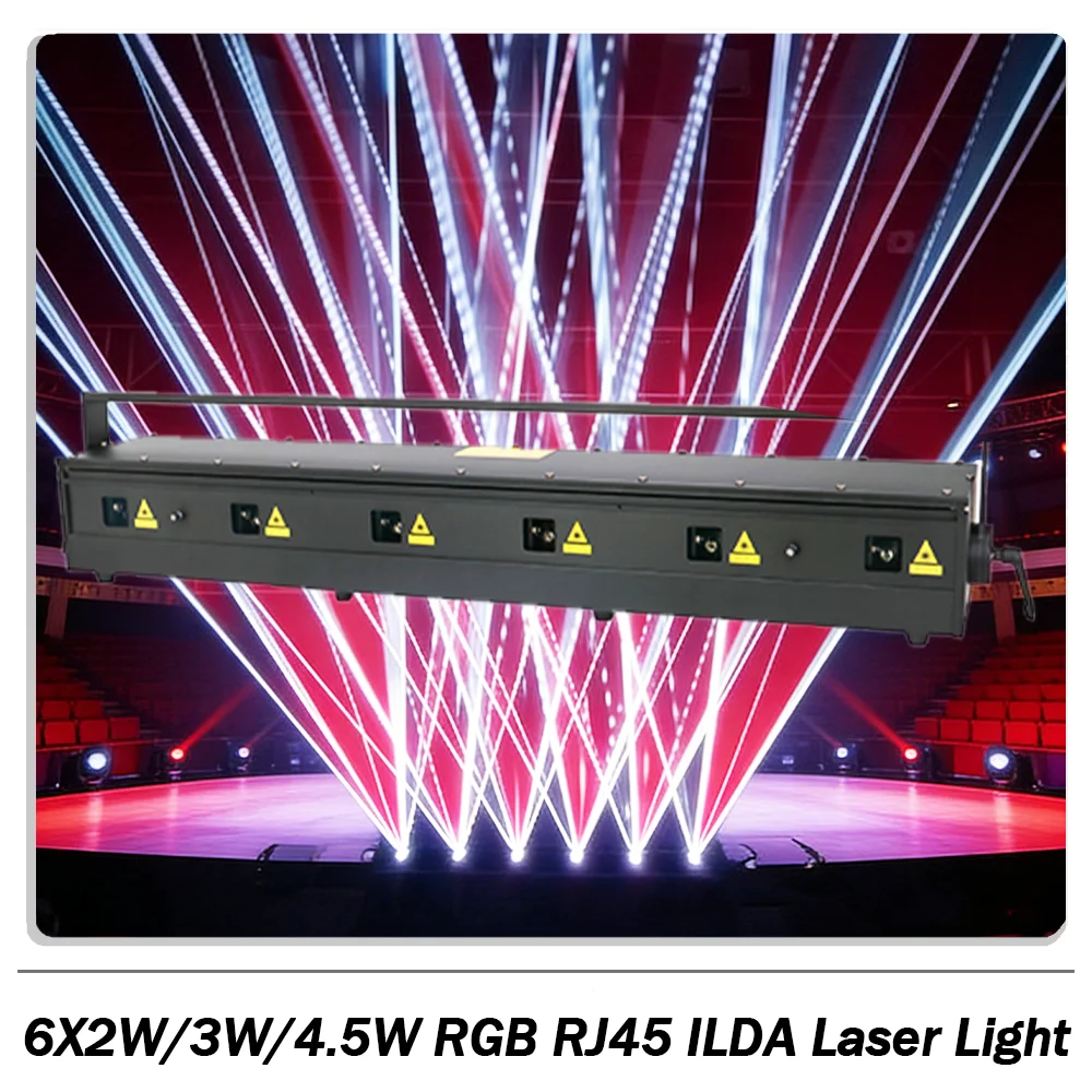 

Водонепроницаемый световой прибор IP65 6X2W/3W/4.5W RGB с анимированным лучом, лазерная матричная панель с интерфейсом RJ45 ILDA, в комплекте с кейсом для транспортировки, DMX512, для дискотек, клубов и баров.