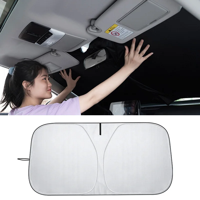 Car Front Window Windshield Sun Shade Cover Summer Sunscreen UV Protector Parasol Sunshade Auto Interior Accessories