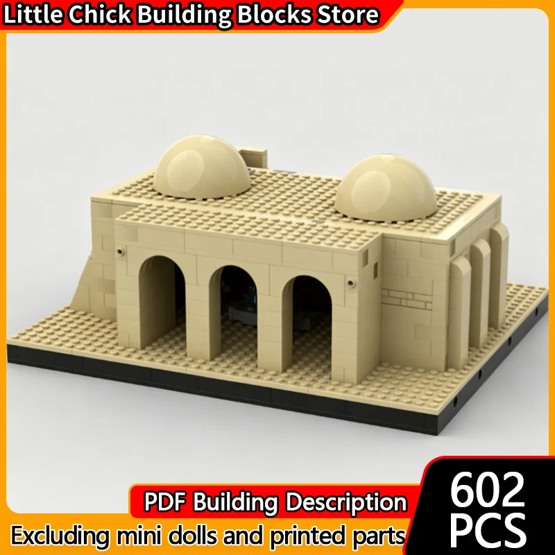 City Street View Model MOC Building Bricks Desert Architecture Modular Technology Children Holiday Gifts Assemble Toys Suit