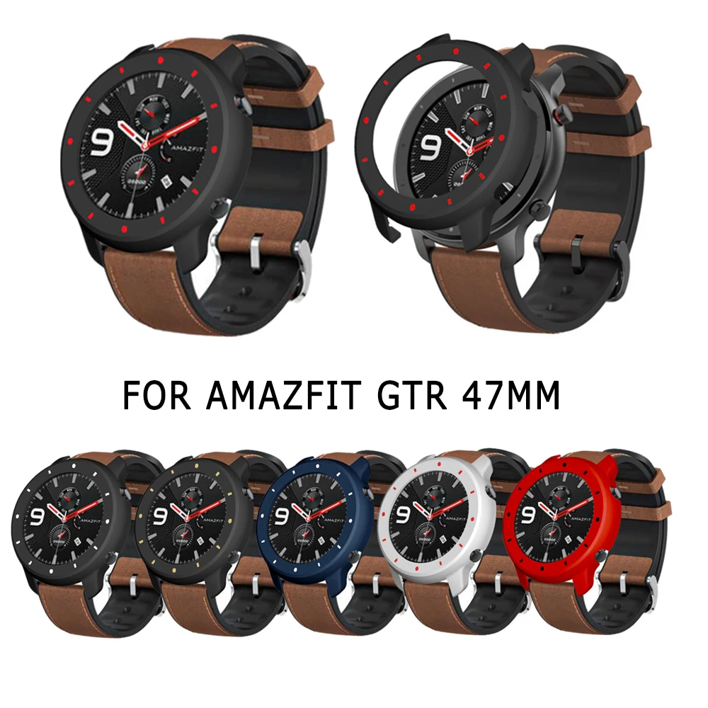 Watch Case Solid Color Easy To Install High Quality Strong Toughness Full For Amazfit Gtr Watch Protective Shell 47mm