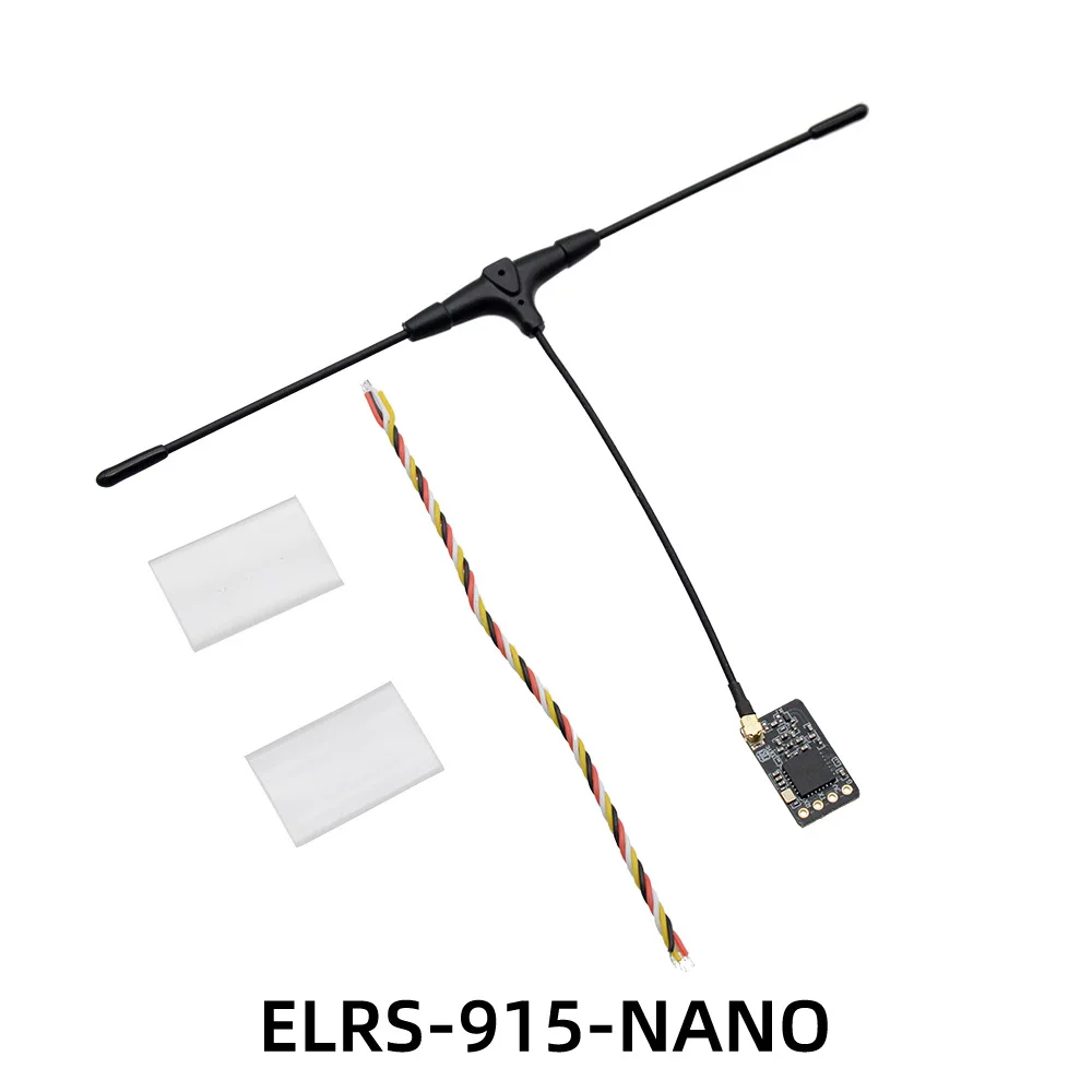 ELRS 915MHz / 2.4GHz NANO ExpressLRS Receiver With T type Antenna Support Wifi Upgrade for RC FPV Traversing Drones Parts