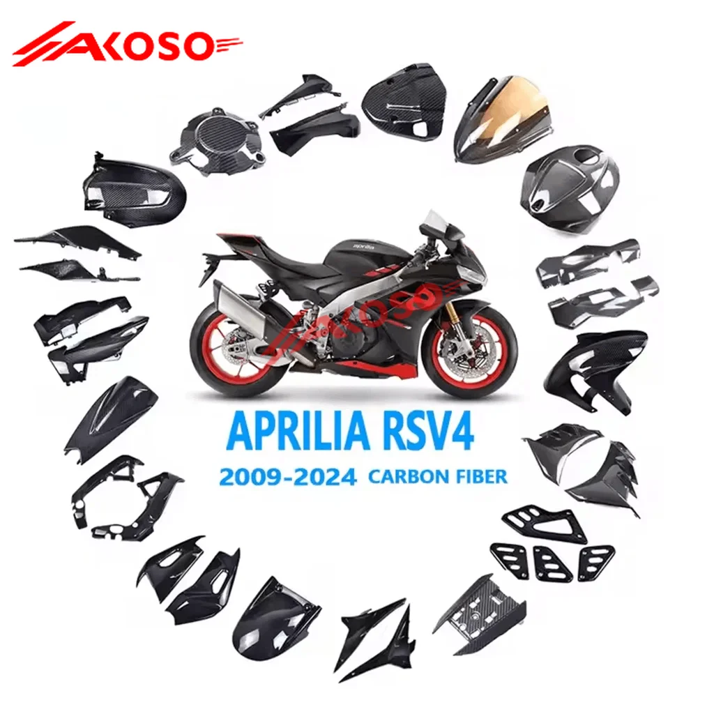 

100% 3K Carbon Fiber Motorcycle Body Fairing Kit for Aprilia RVS4 2021 2022 2023 2024 2025 Pure Full Dry