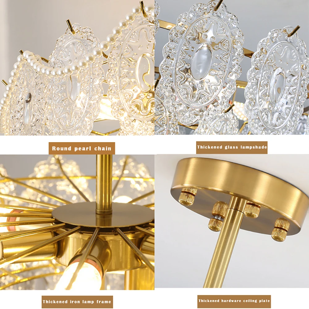 Lámparas de cristal LED modernas para dormitorio, candelabro de cristal dorado para hotel, luces de cristal para decoración del hogar, venta al por mayor