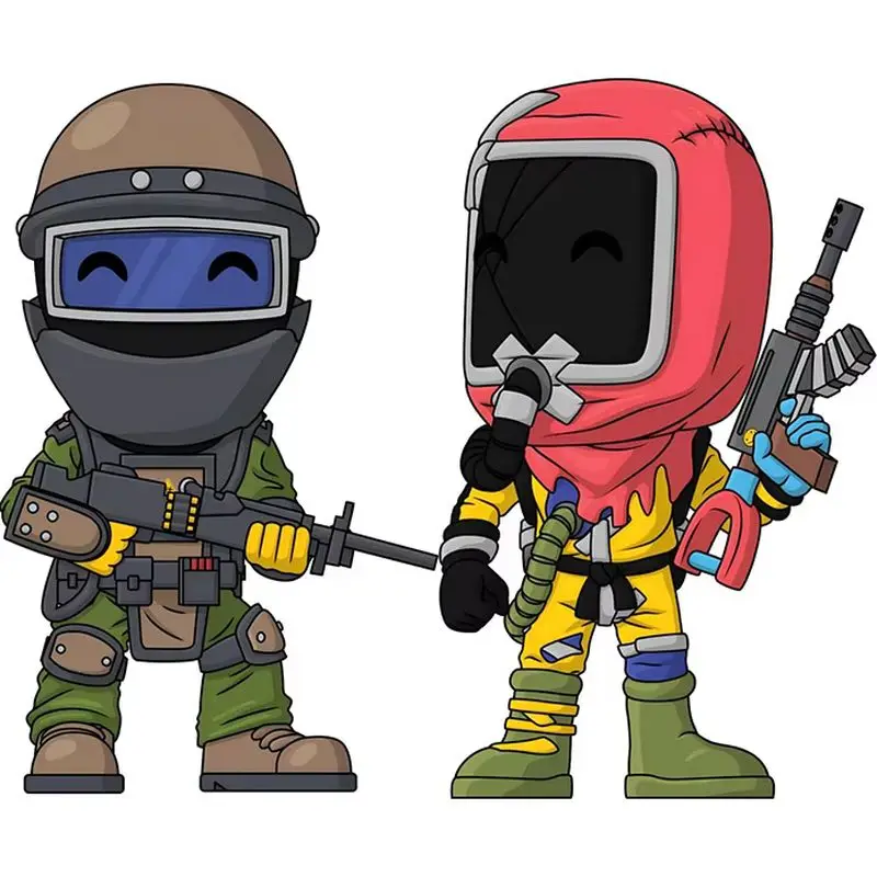 

Официальный костюм Heavy Scientist Hazmat, фигурка RUST, коллекционная игрушка для видеоигр, модель с игровым кодом, подарочная фигурка