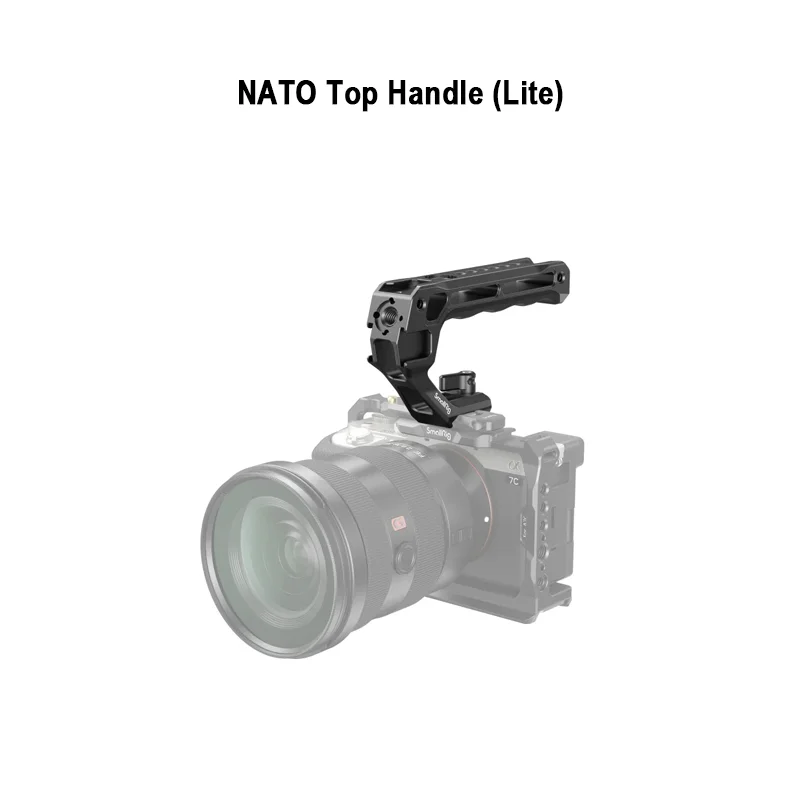 

SmallRig Nato Top Handle Lite с холодным башмаком Портативная ручка для камеры для съемки Подходит для Sony, Canon, Nikon Клетка для камеры 3766