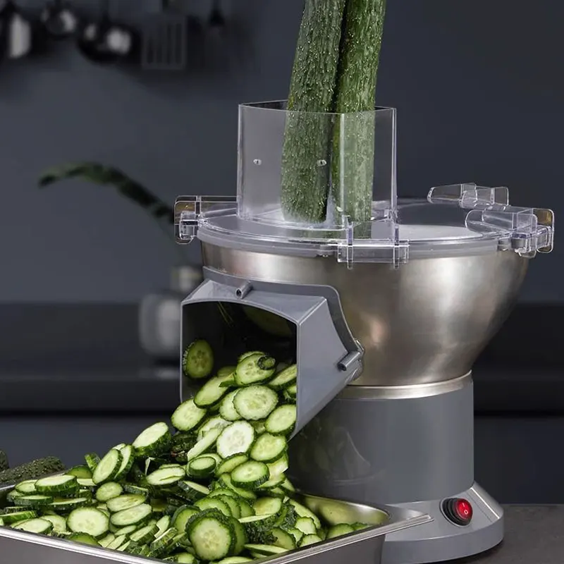 Affettatrice elettrica Grattugia elettrica Verdure morbide e dure Tagli di melone cubi Frutta Tagliatrice per alimenti affettatrice