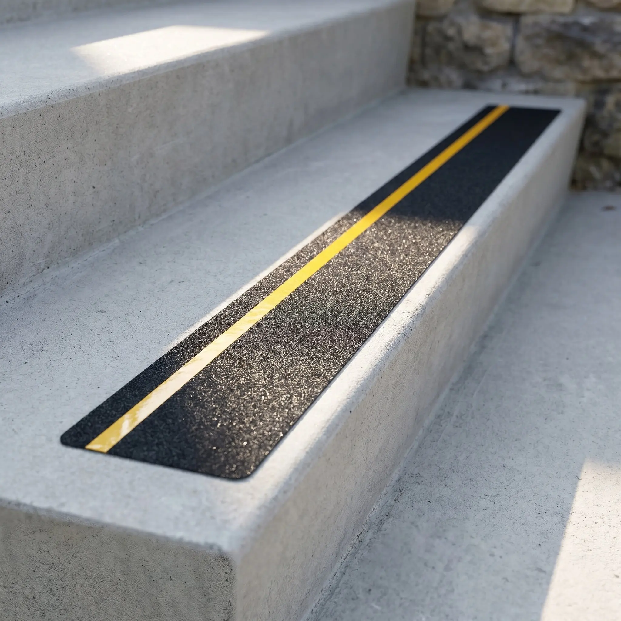 5Pcs Anti Slip Stair Tread Tape Outdoor Non Skid Reflective Strip Waterproof Adhesive Safety Strips for Stairs Ramps Decks
