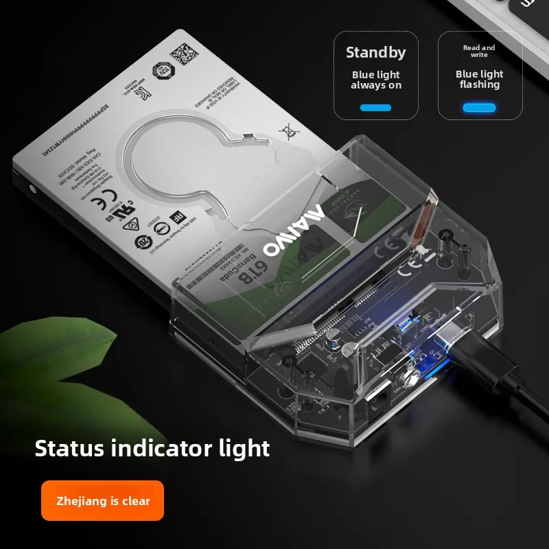 MAWIO 7-15Mm 2.5 ''Sata Mekanik SSD Kotak Hard Disk Seluler Cocok untuk File 1G Dalam 3 Detik Transmisi C KE Kabel Data