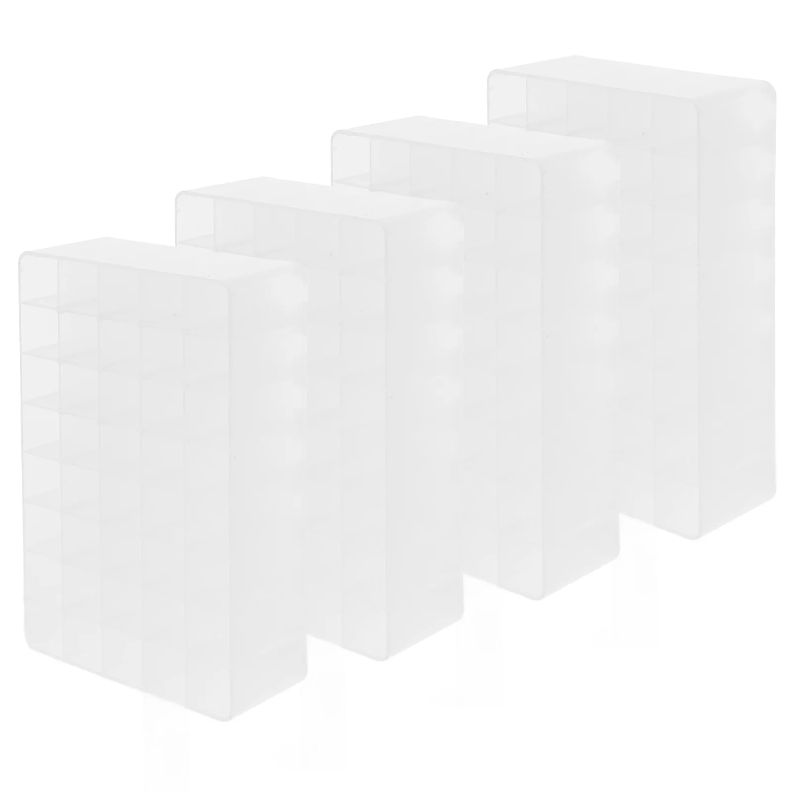 

4Pcs Pen Stand 40-Grid Large Capacity PP Material Versatile Design Pen Pencil Organizer Pencil Organizer for Desk