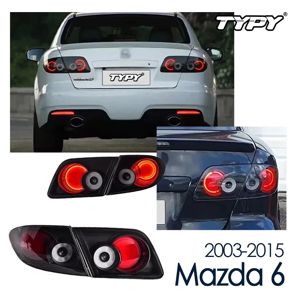 

TYPY Car Taillights For Mazda 6 LED 2003-2015 Taillights Styling Dynamic Turn Signal Lens Automotive accessories assembly
