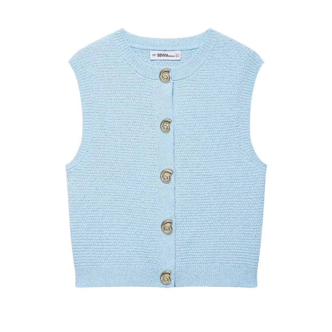 

Women's Animal Shape Knit Vest Fashion Button Top 2025 New Style Warm Knitted Vest for Ladies