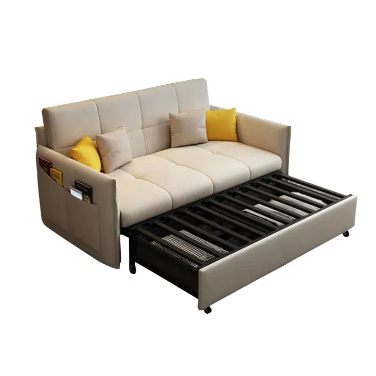 

#Folding sofa bed Modern design High quality fabric Fabric leather sofa cum bed Living room furniture