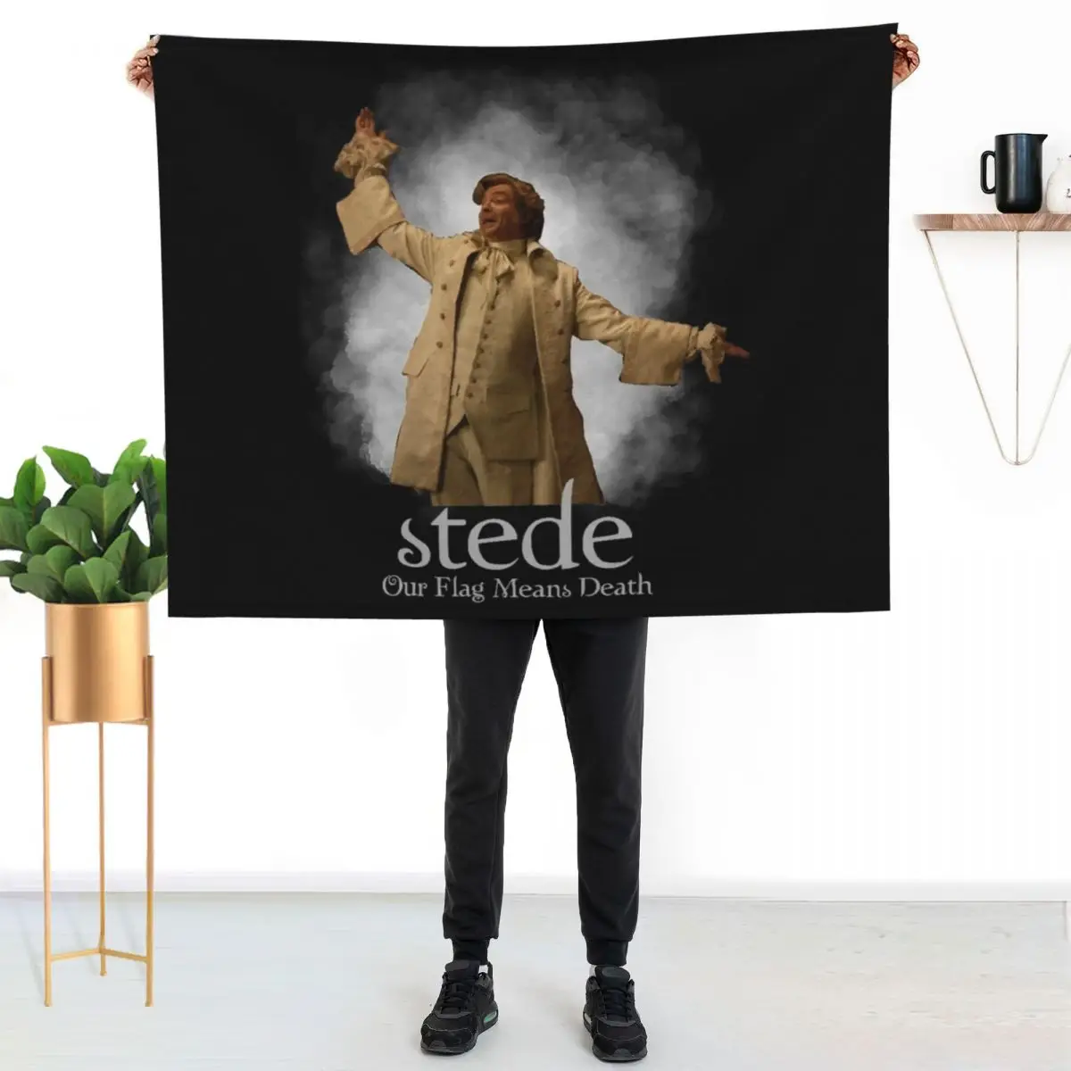 

Team Stede (Blackbeard OFMD) Throw Blanket Cozy Throw Blanket Birthday Gift for Him Her