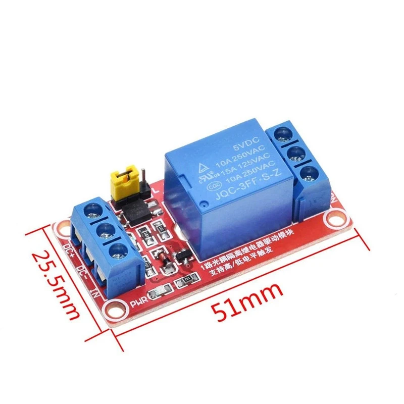 1 2 4 6 8-Kanal-Relaismodul-Board-Abschirmung mit Optokoppel-High- und Low-Level-Trigger für Arduino Raspberry Pi DC 5 V 12 V 24 V