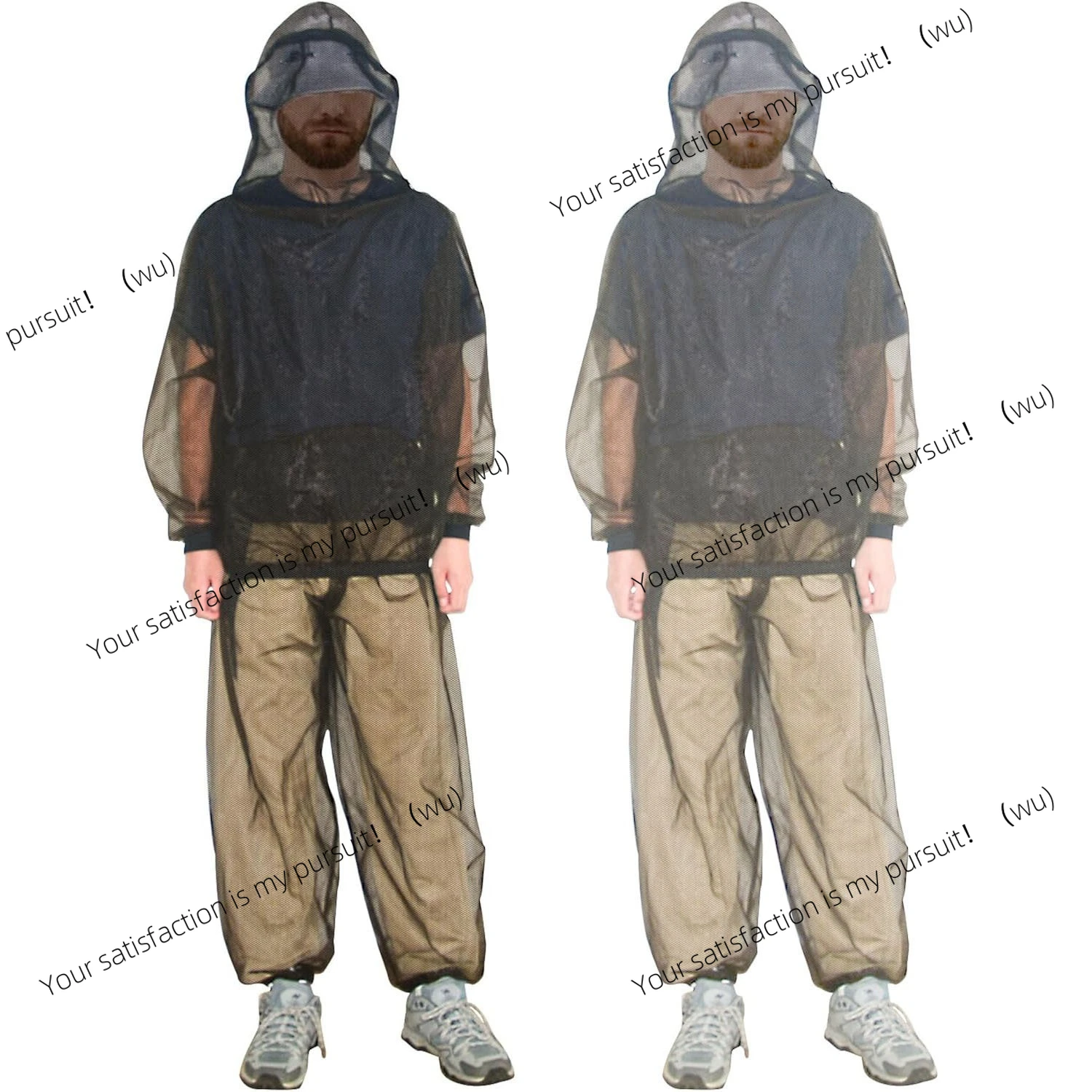 

Mosquito-proof clothing Outdoor mesh insect-proof pants set Mountaineering breathable clothing top + pants