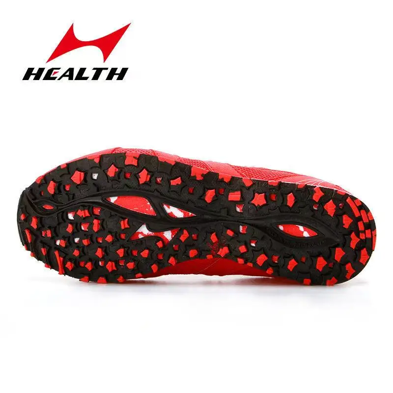 HEALTH-Knitted Sports Running Sneakers for Male and Female Students, Exam Training, Long Jump Shoes, Breathable, New, 6991