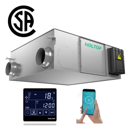 

Система рекуперации тепла ERV/HRV для дома с сертификацией США и Канады, энергосберегающая, с балансированным обменом воздуха для жилых помещений