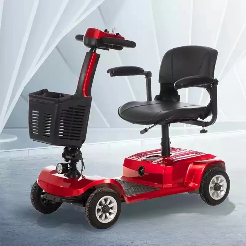 For Elderly Foldable Electric 4 Wheel Mobility Scooter 180W Motor 10AH range of 15 kilometers