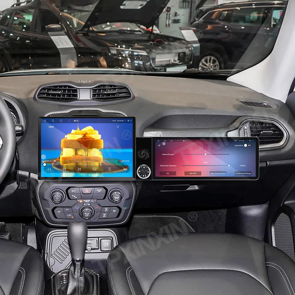 Different Type Dual Screen Car Radio For Jeep Cherokee 2015-2023 Car Multimedia Video Player GPS Navigation Carplay Head Unit