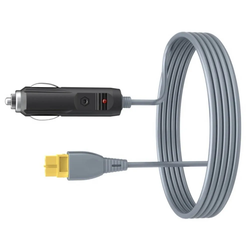 3 Meter Male To Car Adapter Cable 14AWG With LED Indicator For 12V-24V DC Port To Power Battery And Devices