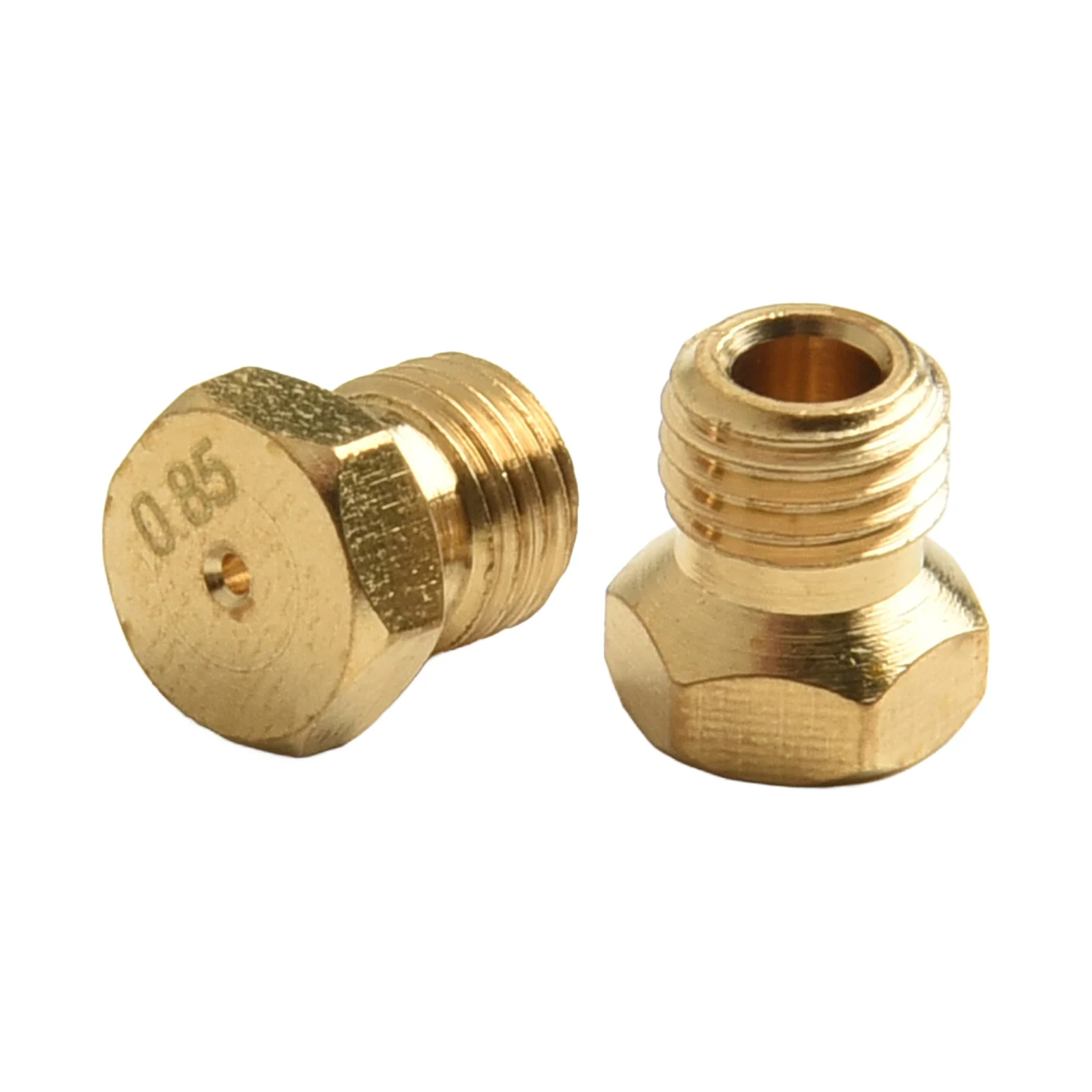 Boquilla de quemador de latón M6 x 0,75, Kit de conversión de inyector de propano térmico, boquilla Eva de inyección de Gas para calentadores de agua de cocina, 10 Uds.