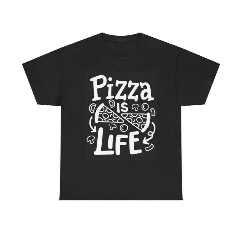 

Pizza Is Life T Shirt Funny Ny Heavy Cotton
