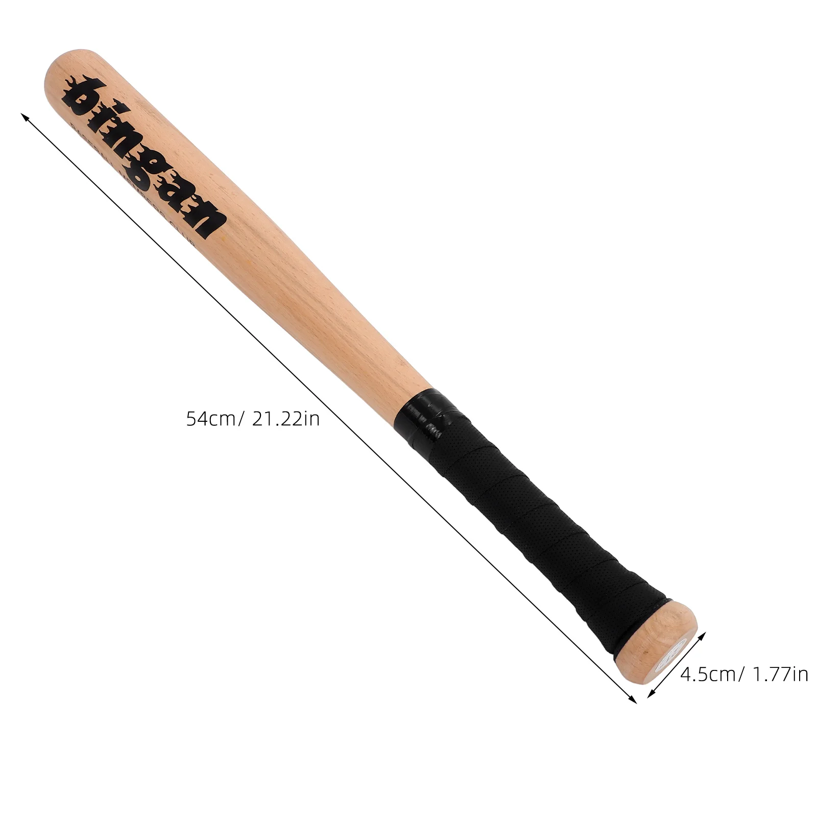 Baseball Bat Wooden Lightweight Portable for Fashion Stylish Stick Retro Student