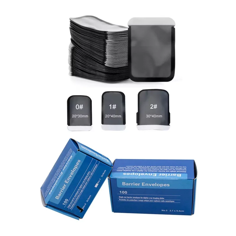 Dental X-ray Film Phosphor Plate Barrier Envelopes Disposable Protective Pouch Cover Bags for IP Plate Image Plate size 0/1/2/3