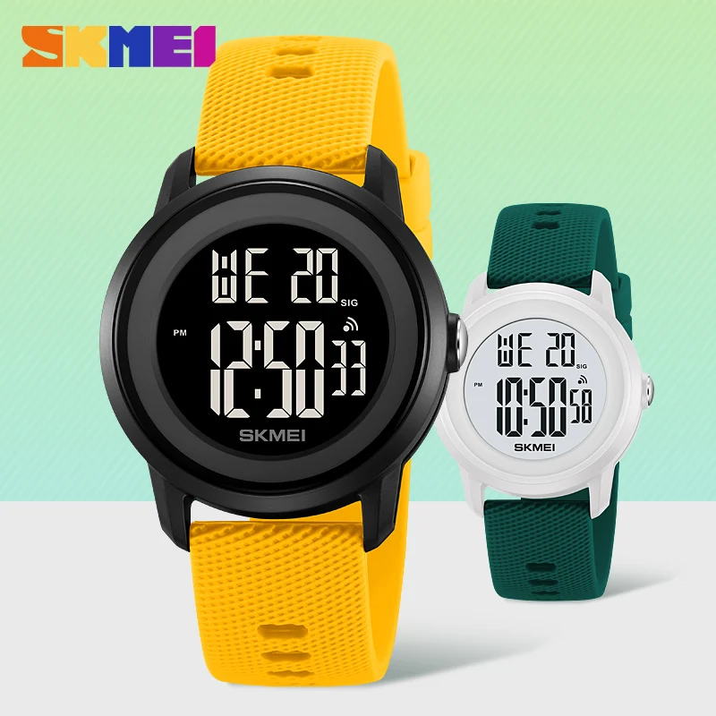 SKMEI Kids Watches Fashion Luminous 50M Waterproof Alarm Clock Smart Watches Boys and Girls Student Electronic Watch Gift