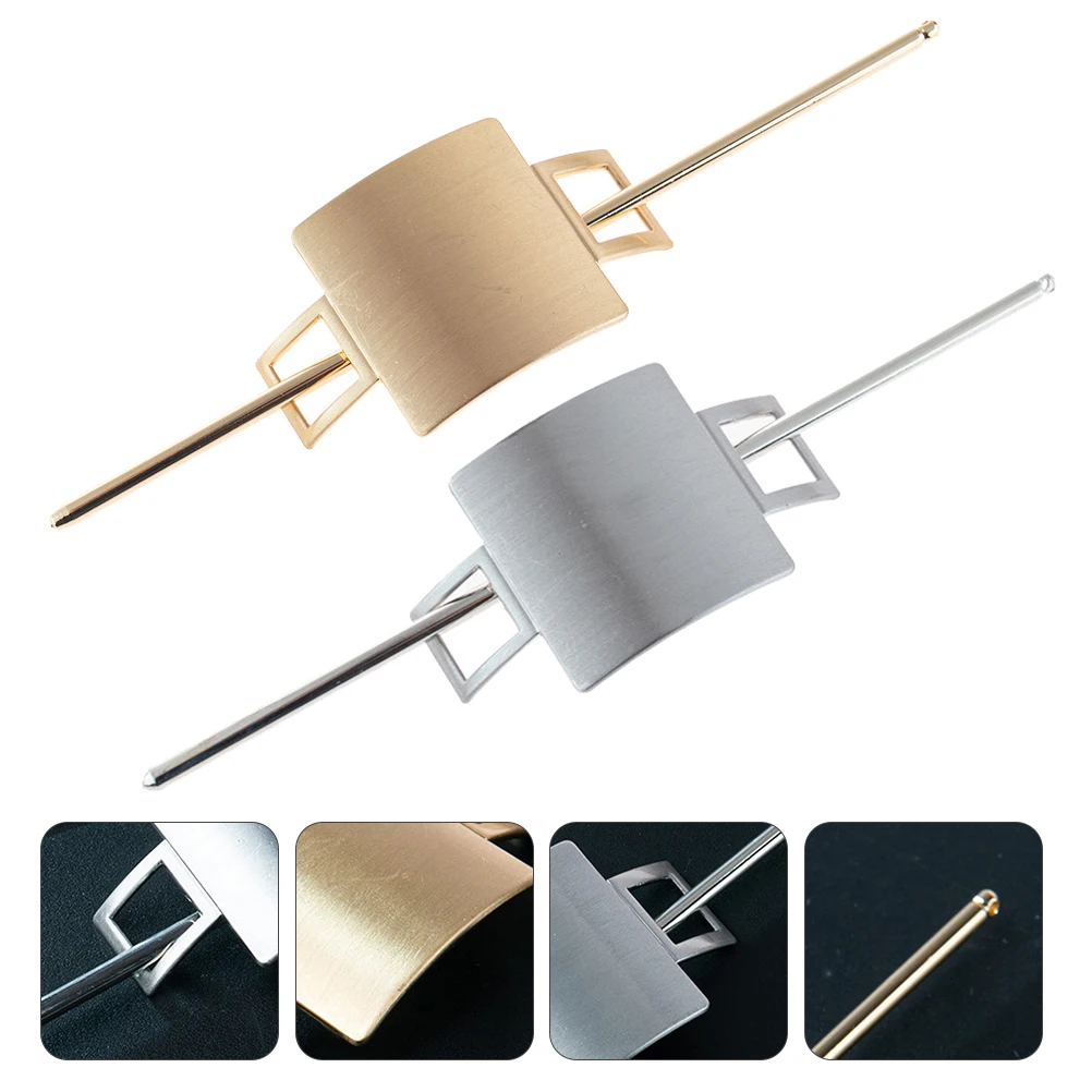 

2pcs Hair Cuffs Alloy Polished Shining Women Hair Stick Bun Holder Clips Vintage Design Elegant Accessories Wedding Dinner