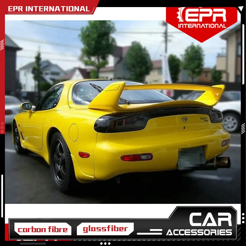 

For RX7 FD3S Mazdaspeed Glass Fiber Rear Spoiler Trim RX7 Racing Part Body Kit FRP Wing FD3S Accessories