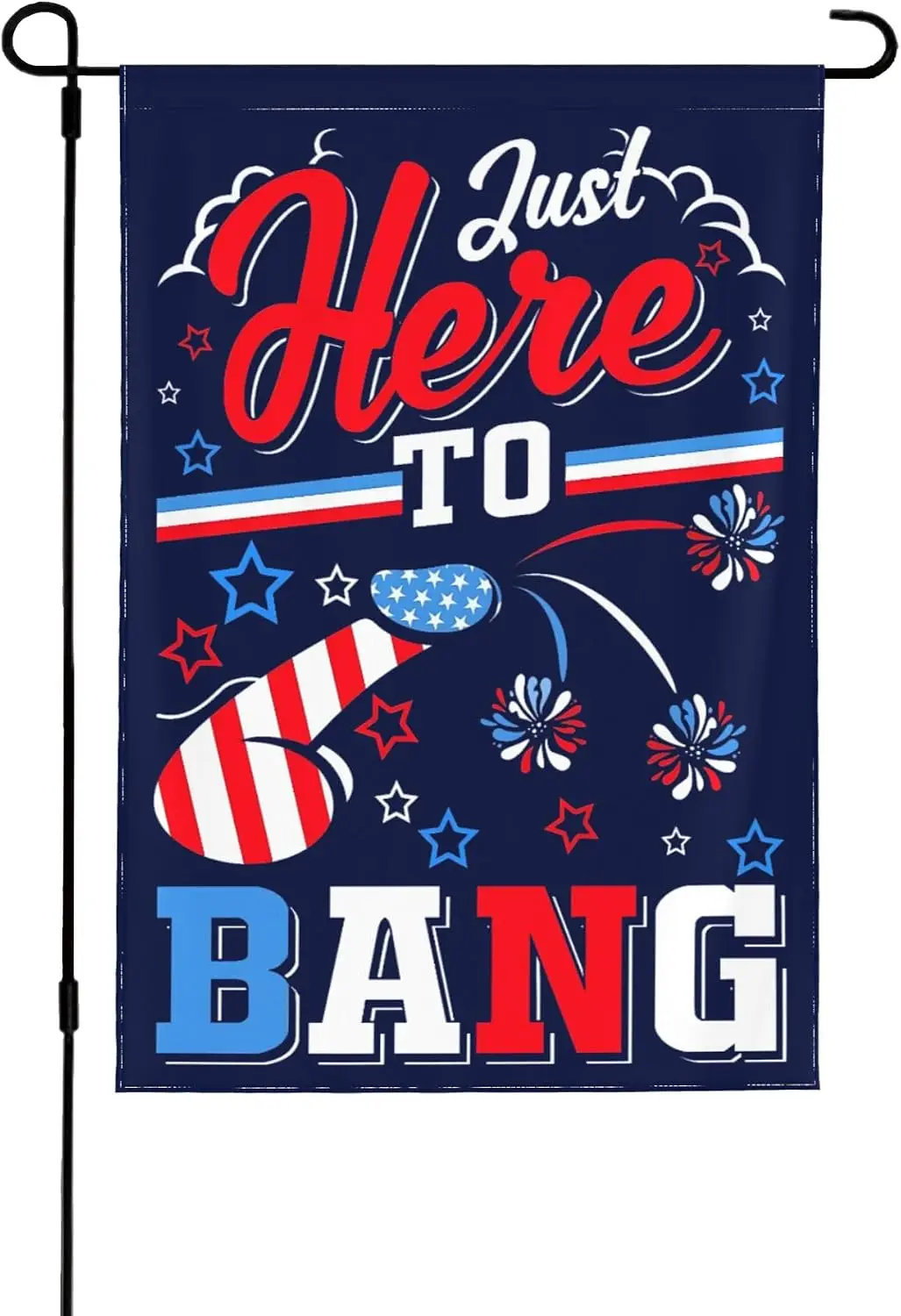 Happy July Fourth Flag 12.5