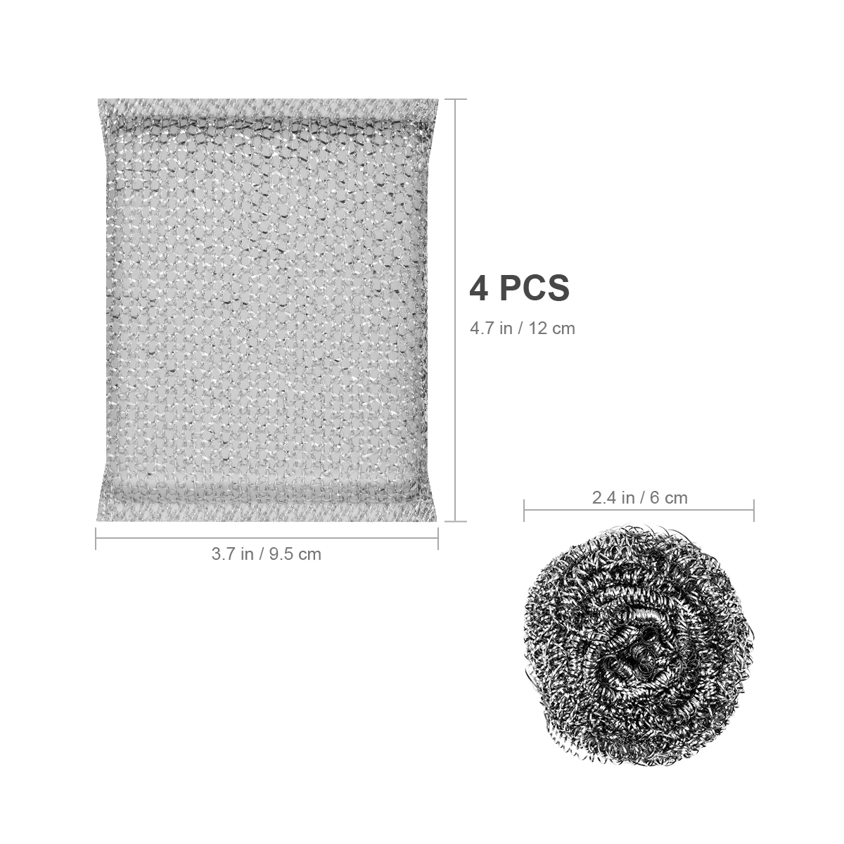 

Dish Washing Sponge Scrub Set Steel Wool Pads Cleaner Brush Stainless Scouring Pads Non Scratch Kitchen Cleaning