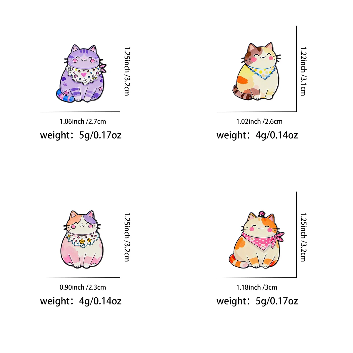 Cute Cartoon Cat Enamel Pin Wizard Cat Lapel Pins for Backpacks Colorful Badges Orange Brooch for Clothes Jewelry Gifts Friends