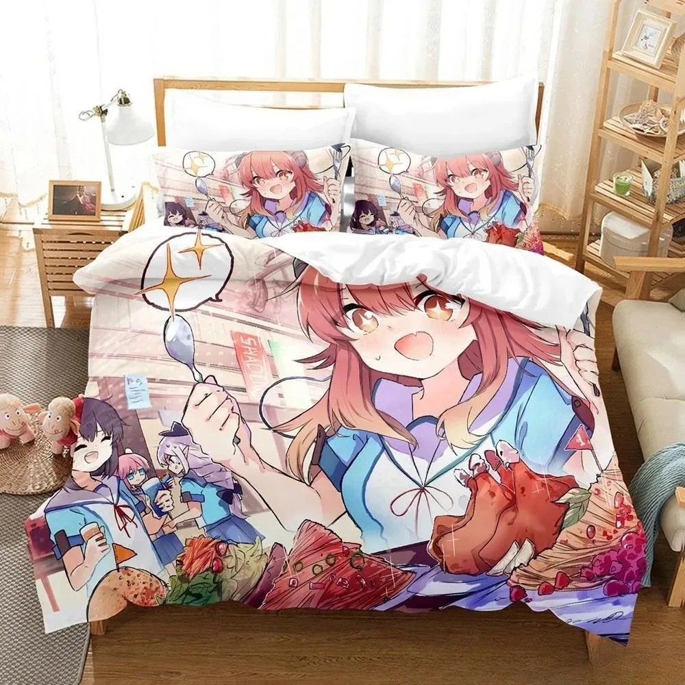 New Anime Girls The Demon Next Door Bedding Set Bedroom Soft Modern Bedspreads Comefortable Duvet Cover Quilt Cover Pillowcase