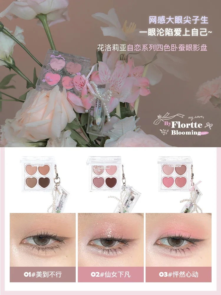 FLORTTE 7 pz/set rossetto ombretto Blush specchio portatile Kit trucco multiuso confezione regalo