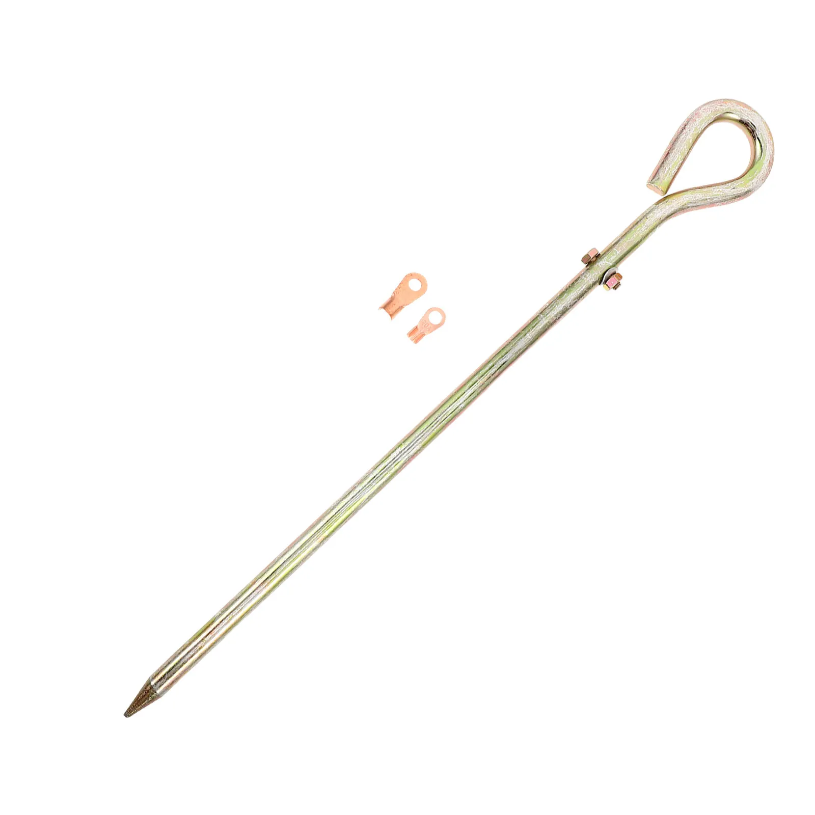 1 Set Portable Ground Rod Pin Ground Rod Kit Galvanized Grounding Earthing For Outdoor Use Generator Electrical Grounding Pin