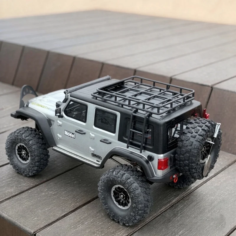 Hot WL 104006 1/10 Remote Control Electric 4WD Off-Road Climbing Vehicle Brushless RC Two-Speed Metal Armor With Light Toy Model