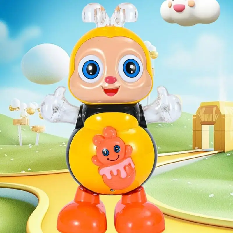 54DA Interactive Dancing Bees Robot Musical Light Up Educational Toy for Toddlers