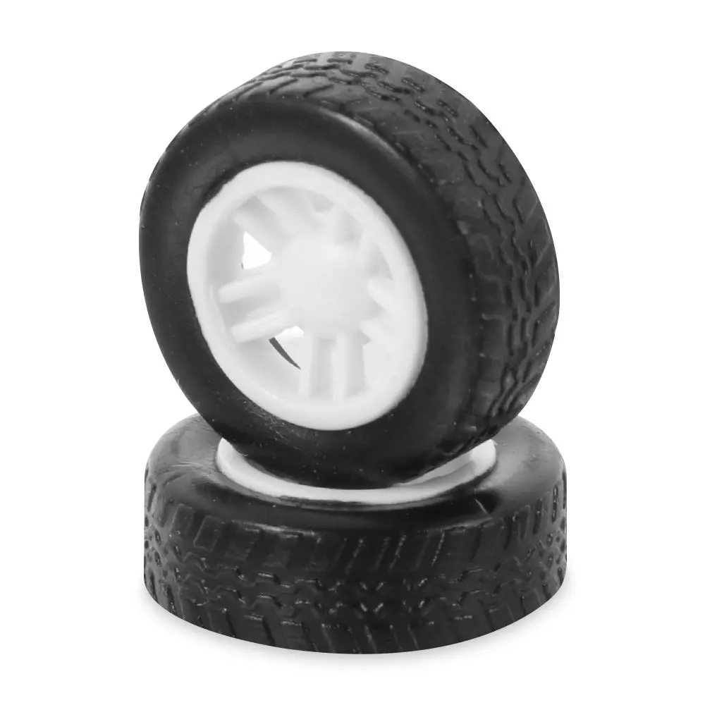 10pcs DIY Gift Toy Spare Parts Accessories RC Car Upgrade Wheels Rubber Tire 1.5X4.5X13.5mm Tires Wheel Hubs