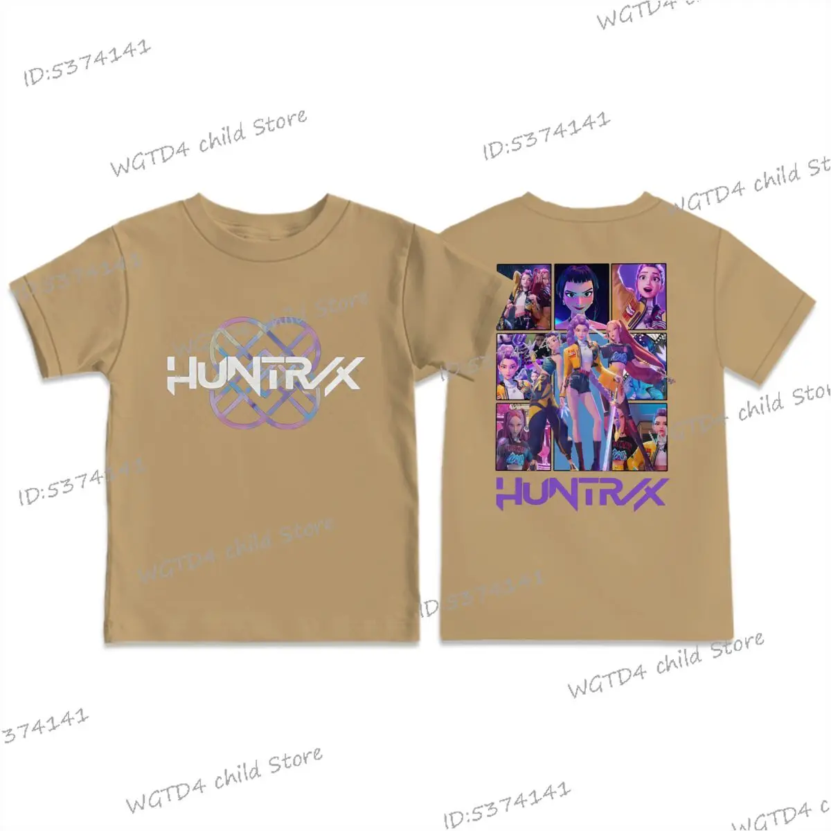 ملابس للفتيات الصغيرات من KPop Demon Hunters تي شيرت رائع للفتيات هدية مضحكة لمحبي الأفلام تي شيرت قطني ناعم بأكمام قصيرة #4