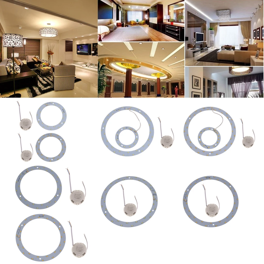 LED Module Ceiling Replacement Bulb Aluminum Round SMD Light Source for Indoor Lighting Bedroom Corridor
